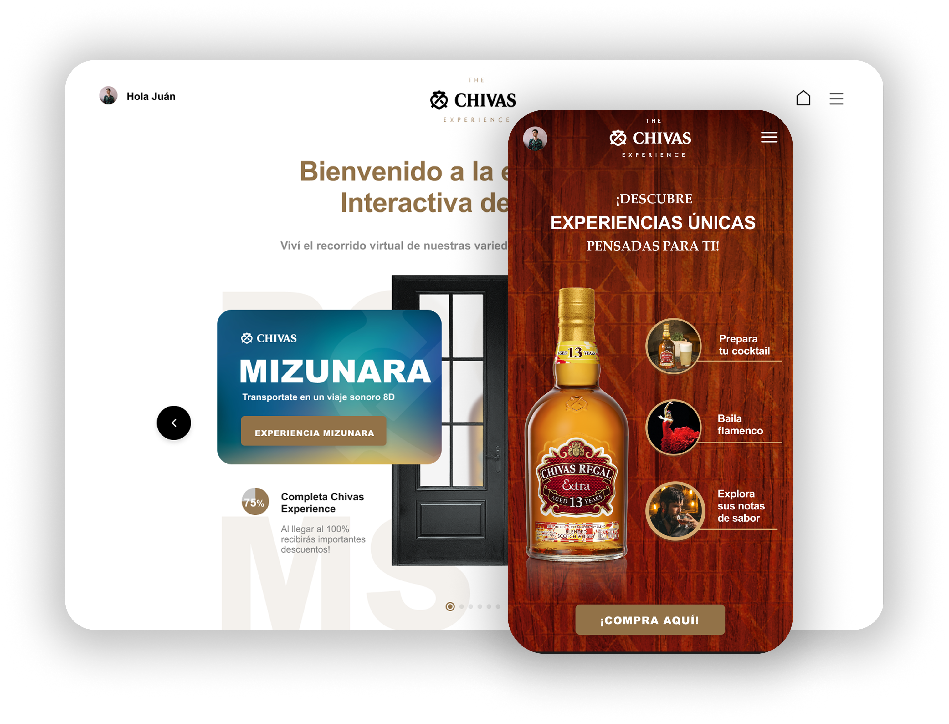 Mobile website example