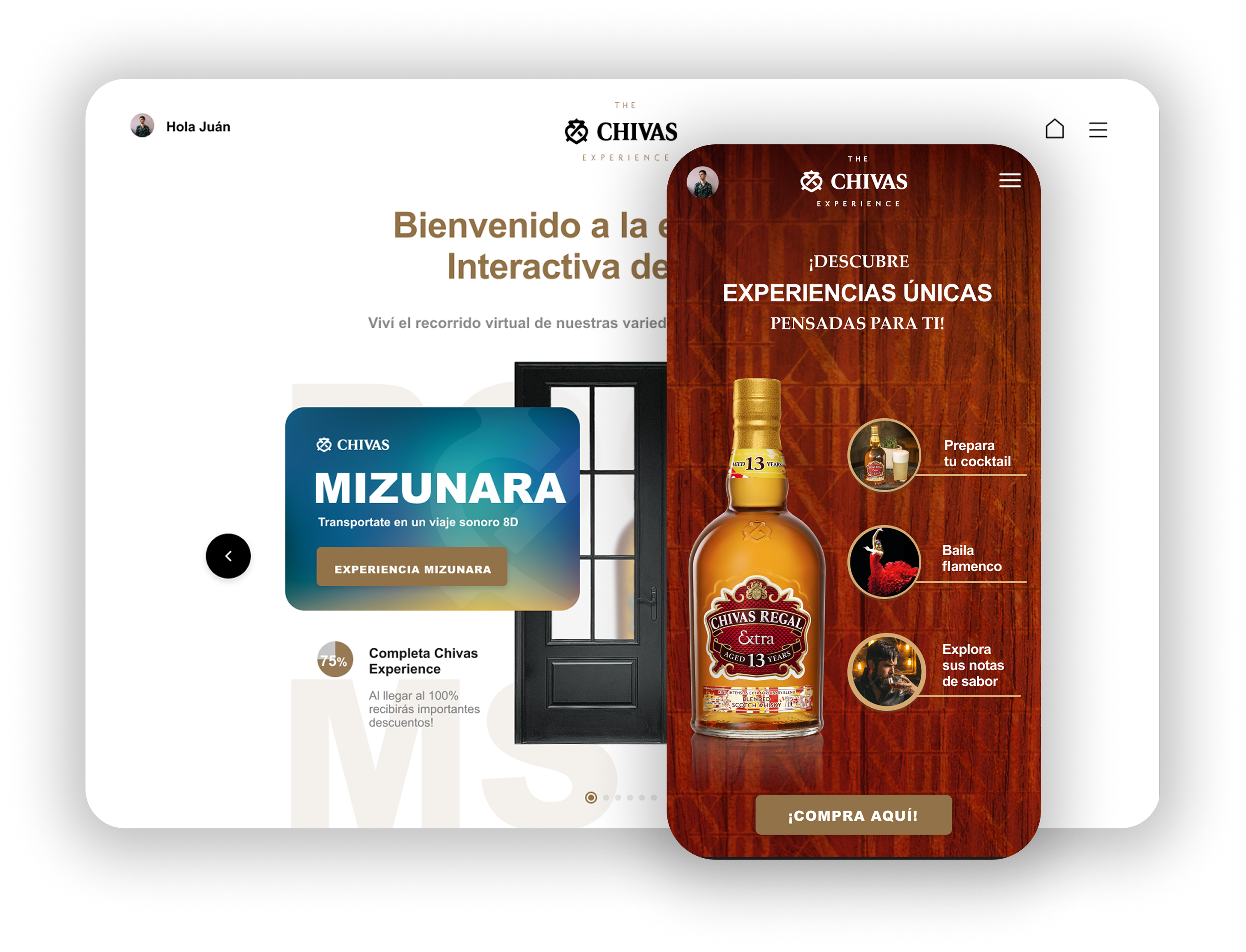 Mobile website example