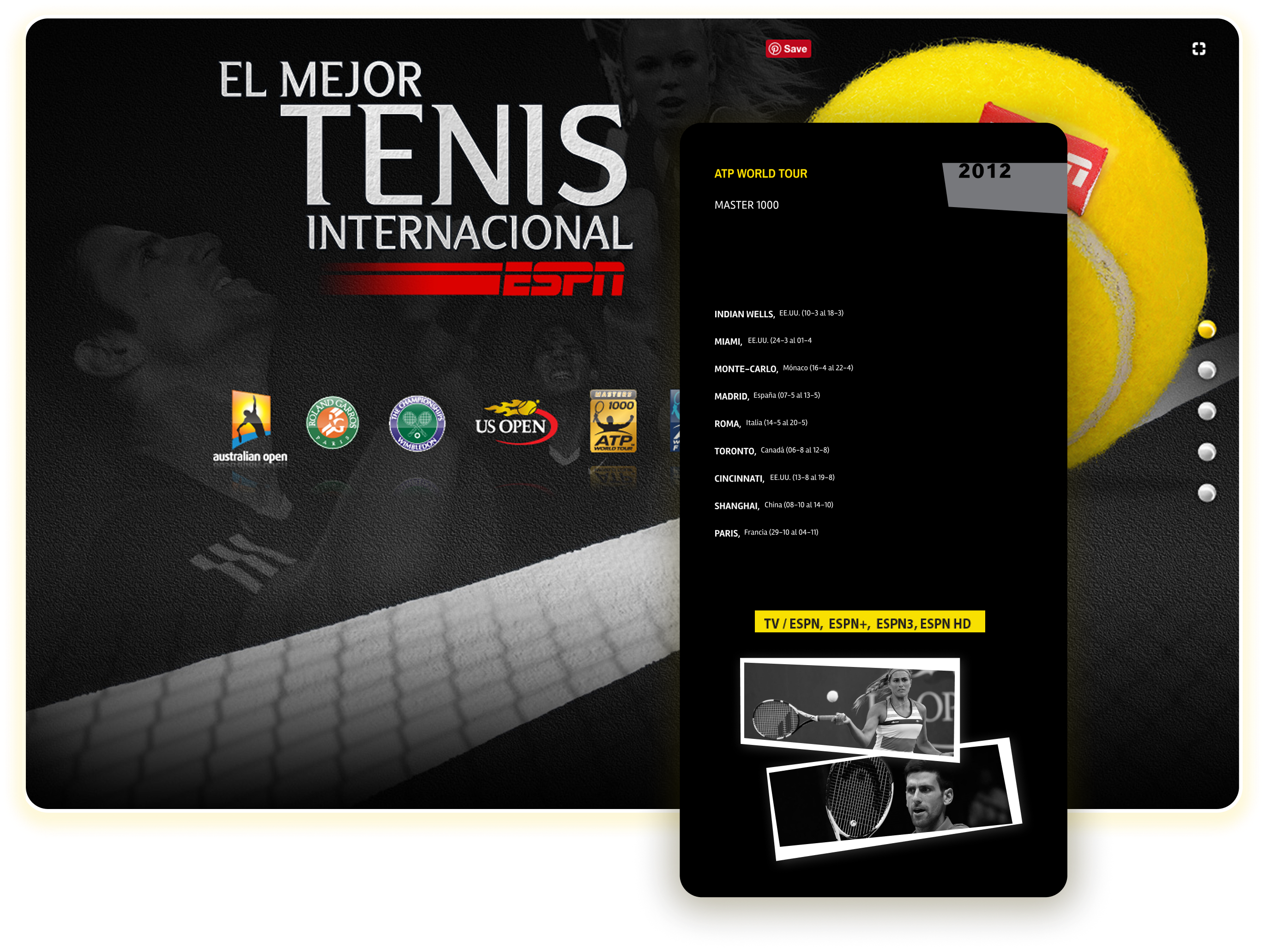 Mobile website example