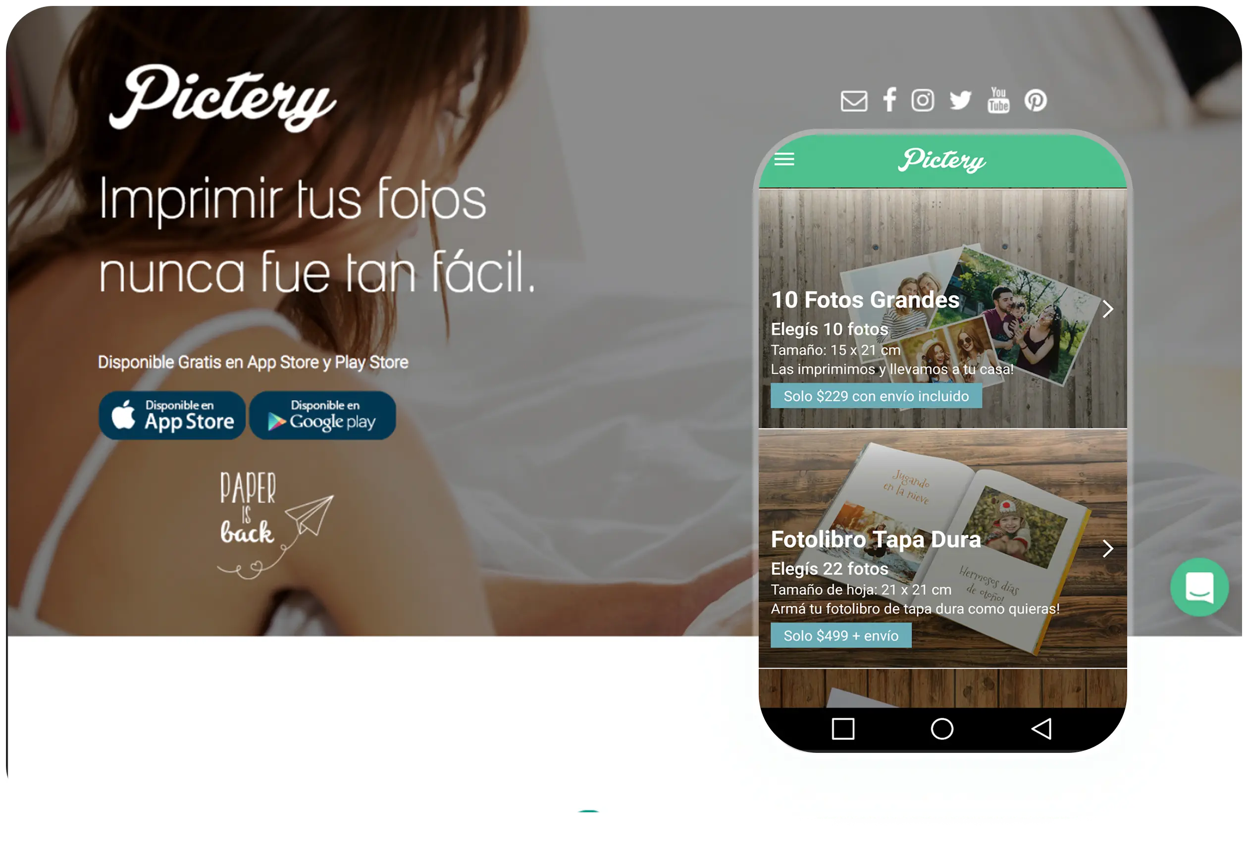 Mobile website example